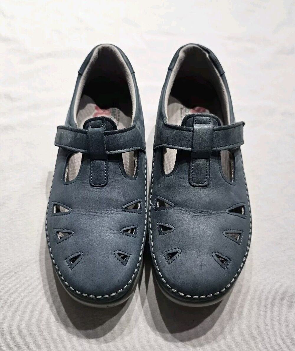 SAS Roamer Shoes Women's Blue Leather Slip On Loafer Tripad Comfort - US 8.5